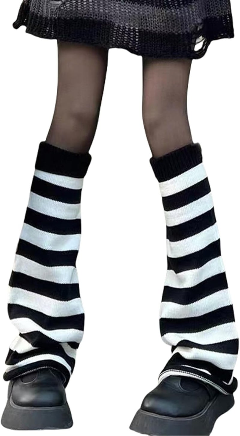 Insdark Goth Leg Warmers for Women Rave Cute Y2k Harajuku Punk Scenecore Alt Emo - Image 1